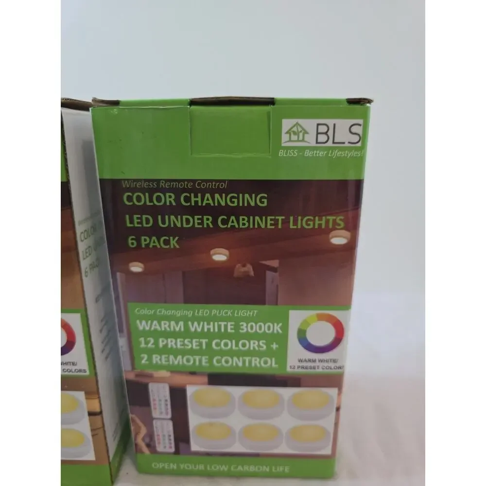 Bliss Better Lifestyles Remote Control Color Changing Led Under Cabinet Lights 6
